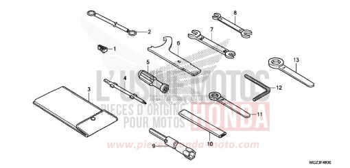 OUTILS CBR500RAD de 2013